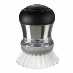 Clean With OXO OXO SteeL Soap Squirting Palm Brush