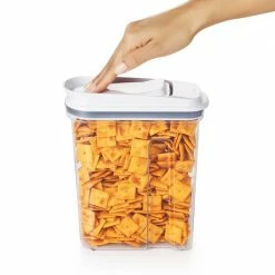 Organize With OXO OXO Good Grips 51.2 Oz. Clear Food Container With Dispenser Top In White