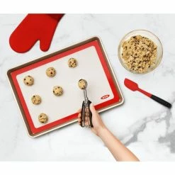 Bake With OXO OXO Good Grips 2-Piece Silicone Baking Mat & Half Sheet Baking Pan Set