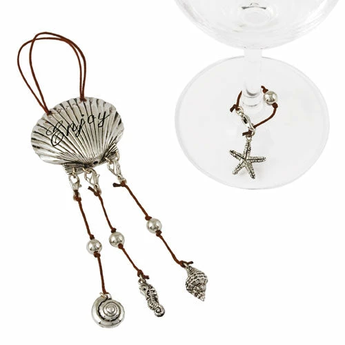 Best Pirce β€οΈ True Fabrications Shell Bottle Necklace Wine Charms Wine Glass Accessories π 2 True Fabrications Shell Bottle Necklace Wine Charms Wine Glass Accessories