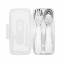 OXO Tot Baby & Toddler OXO Tot On The Go Fork And Spoon Set With Travel Case In Pink