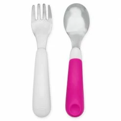 OXO Tot Baby & Toddler OXO Tot On The Go Fork And Spoon Set With Travel Case In Pink