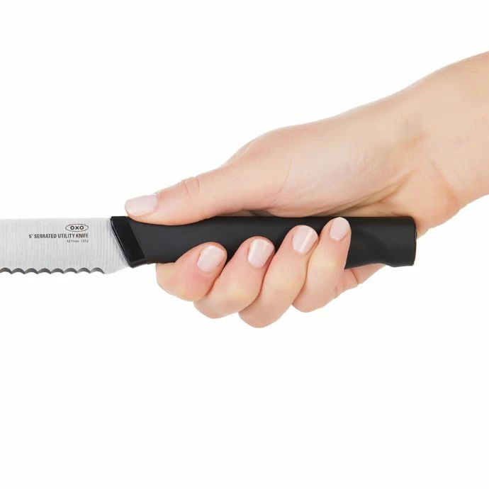 Best Sale π€© OXO Good Grips 5-Inch Serrated Utility Knife Cook With OXO π 2 OXO Good Grips 5-Inch Serrated Utility Knife Cook With OXO