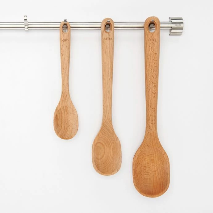 Brand new 🥰 OXO Good Grips 3-Piece Wooden Spoon Set 🤩 3 OXO Good Grips 3-Piece Wooden Spoon Set