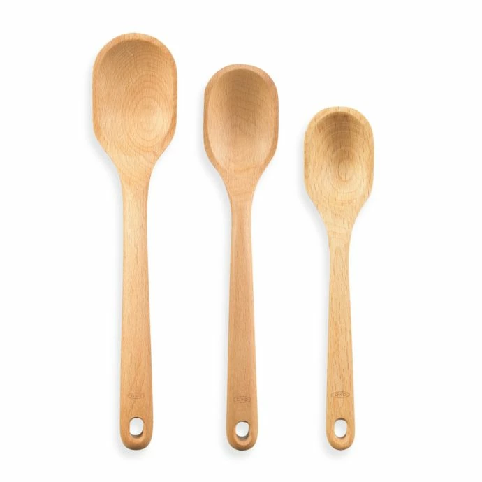 Brand new 🥰 OXO Good Grips 3-Piece Wooden Spoon Set 🤩 1 OXO Good Grips 3-Piece Wooden Spoon Set