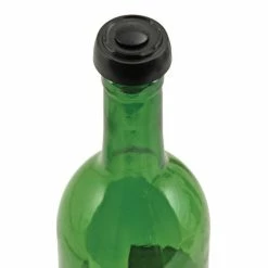 Wine Bottle Stoppers True Fabrications Black Vacuum Stopper Set