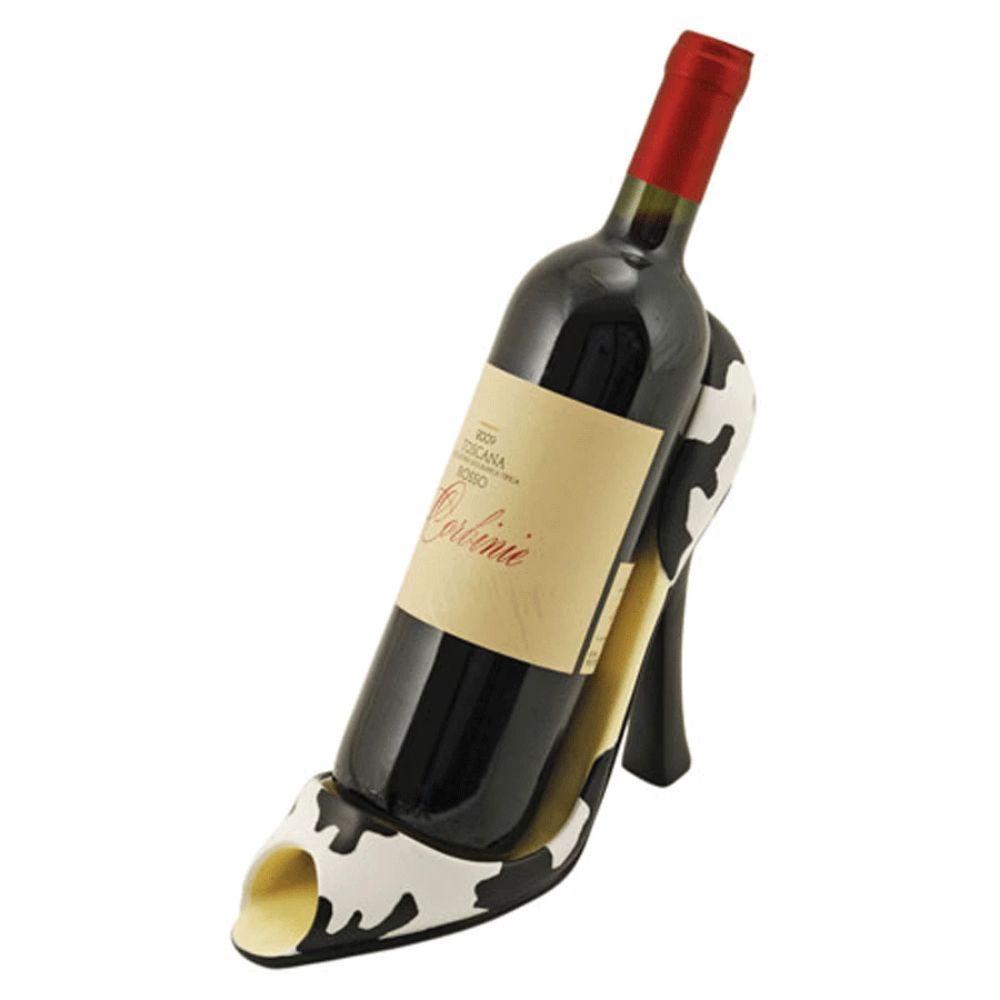 Best Pirce π True Fabrications Black And White High Heel Bottle Holder Wine Racks & Holders β¨ 1 True Fabrications Black And White High Heel Bottle Holder Wine Racks & Holders