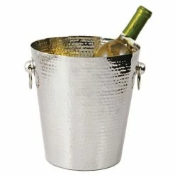 True Fabrications Hammered Metal Ice Bucket