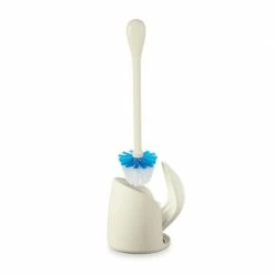 OXO Good Grips Compact Toilet Brush And Canister - Biscuit Clean With OXO