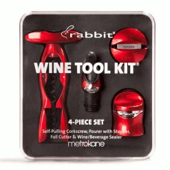 Metrokane Wine Tool Kit - Red Twist Style Corkscrews