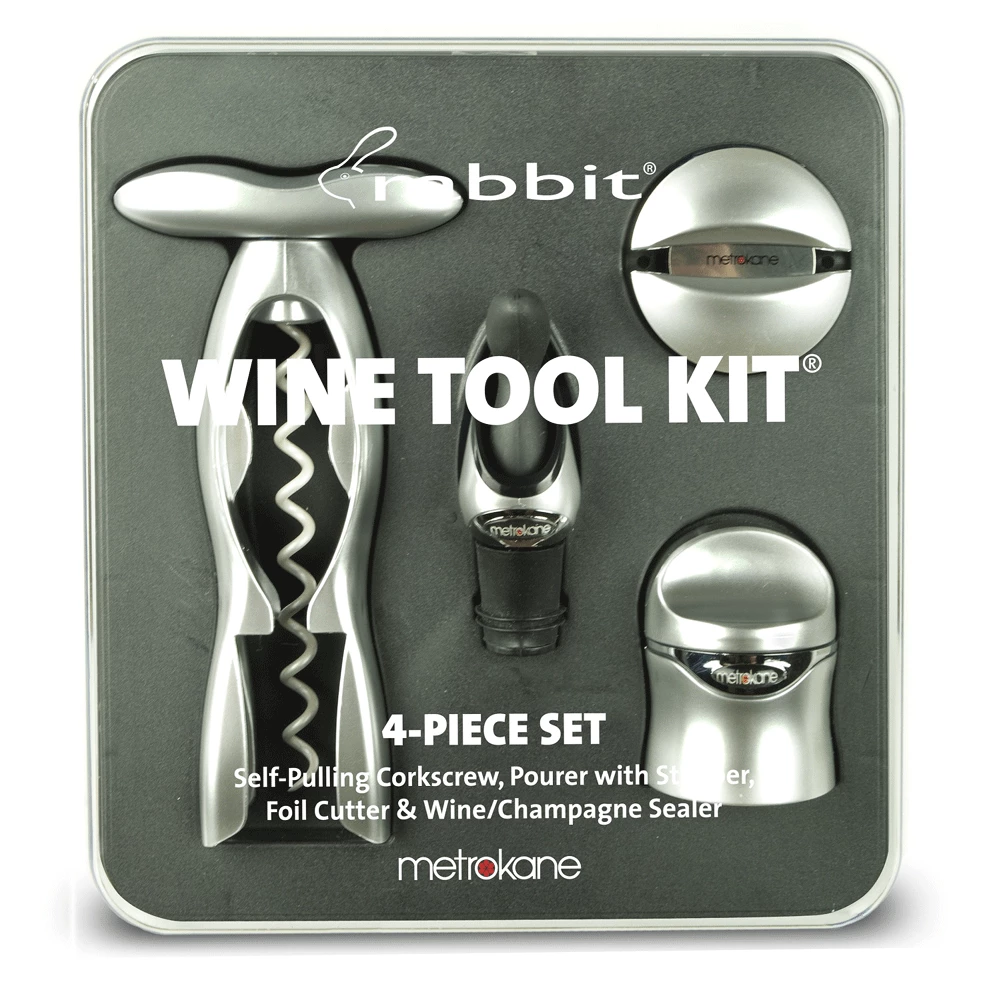 Discount π Metrokane Wine Tool Kit - Silver π 1 Metrokane Wine Tool Kit - Silver