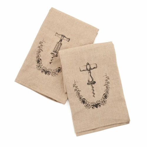 True Fabrications Grapevine: Corkscrew Icon Towel Set Bed, Bath & Beauty