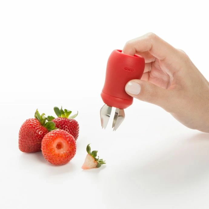 New 🧨 OXO Good Grips Strawberry Huller 🤩 4 OXO Good Grips Strawberry Huller