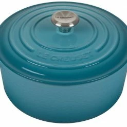 Le Creuset Dutch Ovens Le Creuset Signature 7.25 Quart Round Enameled Cast Iron Dutch Oven