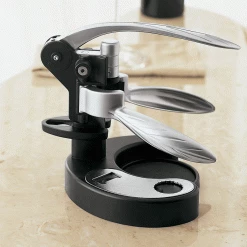 Wine Enthusiast QuickSilver Deluxe Lever Style Corkscrew 4 Piece Gift Set