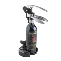 Wine Enthusiast QuickSilver Deluxe Lever Style Corkscrew 4 Piece Gift Set