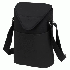 Wine Carry Bags Picnic At Ascot Neoprene Two Bottle Tote - Black