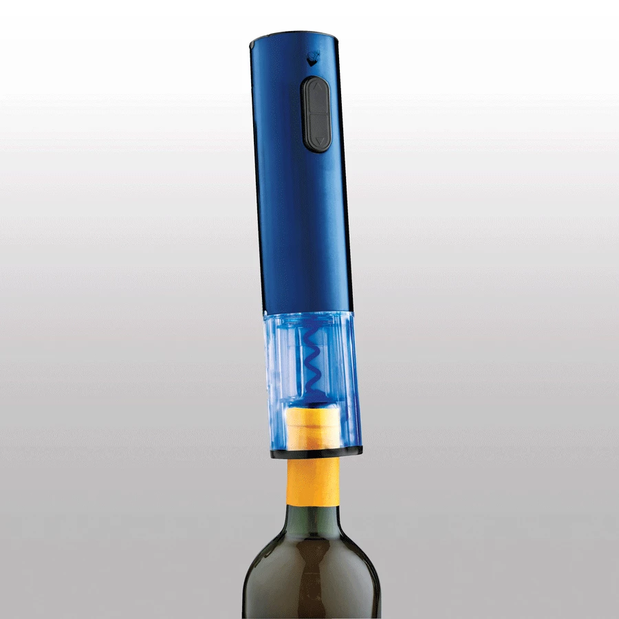 Promo 🤩 Wine Enthusiast Electric Blue Push-Button Corkscrew- Cobalt Blue Electric Corkscrews 🎁 1 Wine Enthusiast Electric Blue Push-Button Corkscrew- Cobalt Blue Electric Corkscrews