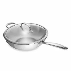 OXO Good Grips Tri-Ply Pro 5 Qt. Stainless Steel Covered Wok