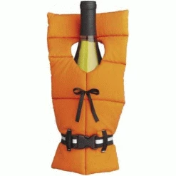 Boston Warehouse Life Preserver Bottle Cover Wine & Liquor Gift Bags