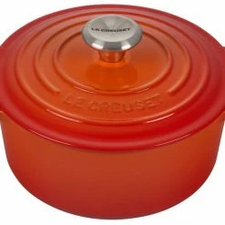 Le Creuset Dutch Ovens Le Creuset Signature 3.5 Quart Round Enameled Cast Iron Dutch Oven