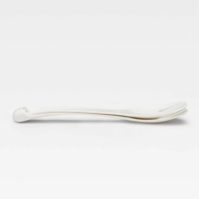 Brand new ✔️ OXO Good Grips 2-in-1 Salad Servers In White Cook With OXO 😍 3 OXO Good Grips 2-in-1 Salad Servers In White Cook With OXO