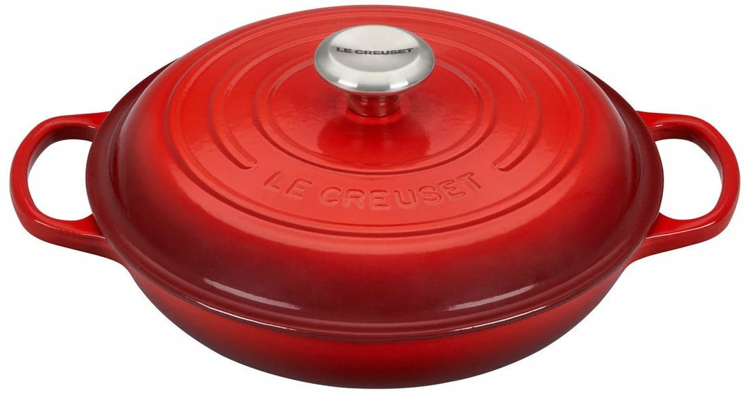 Outlet 🥰 Le Creuset Braisers Le Creuset 1.5 Quart Signature Cast Iron Braiser 🔥 4 Le Creuset Braisers Le Creuset 1.5 Quart Signature Cast Iron Braiser