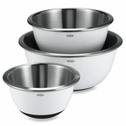 OXO Good Grips 3-Piece Stainless Steel Mixing Bowl Set
