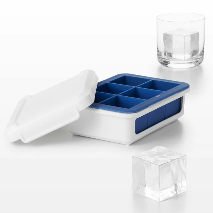 Hot Sale π OXO Coffee & Beverage OXO Good Grips Covered Large Cube Silicone Ice Cube Tray π 2 OXO Coffee & Beverage OXO Good Grips Covered Large Cube Silicone Ice Cube Tray