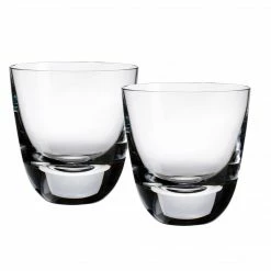 Villeroy & Boch American Bar Straight Bourbon 3-3/4 Inch Old Fashioned Tumbler, Set Of 2 Villeroy & Boch American Bar Glassware