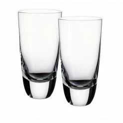 Villeroy & Boch American Bar Straight Bourbon 6 Inch Hiball Tumbler, Set Of 2 Villeroy & Boch American Bar Glassware
