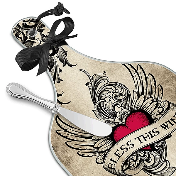 Cheapest 😍 Epic Products Bless This Wine Cheese Server - Large Cheese/Cutting Boards 🌟 2 Epic Products Bless This Wine Cheese Server - Large Cheese/Cutting Boards