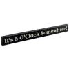 Epic Products It's 5 O' Clock Somewhere! Wood Block Sign- Large Wine / Beer Signs