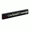 Epic Products Cocktail Lounge Wood Block Sign - Small Wine / Beer Signs