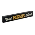 Epic Products Cold Beer Here! Wood Block Sign - Small Wine / Beer Signs