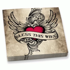 Epic Products Bless This Wine Beverage Napkins Wine Glass Accessories