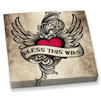 Epic Products Bless This Wine Beverage Napkins Wine Glass Accessories