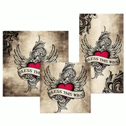 Epic Products Bless This Wine Guest Towel Napkins Wine Bottle Accessories