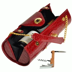 Best Sale π Picnic At Ascot Wine Carrier & Purse - Burgundy π 5 Picnic At Ascot Wine Carrier & Purse - Burgundy