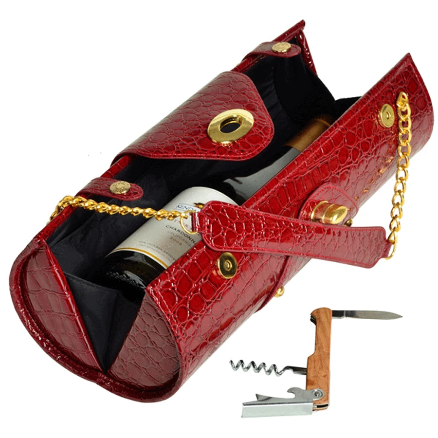 Best Sale π Picnic At Ascot Wine Carrier & Purse - Burgundy π 3 Picnic At Ascot Wine Carrier & Purse - Burgundy