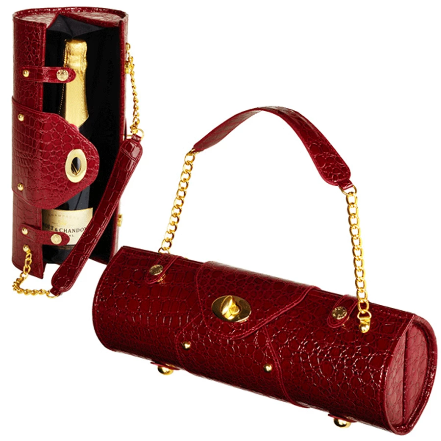 Best Sale π Picnic At Ascot Wine Carrier & Purse - Burgundy π 1 Picnic At Ascot Wine Carrier & Purse - Burgundy