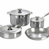Le Creuset Cookware Sets Le Creuset 7 Piece Stainless Steel Cookware Set