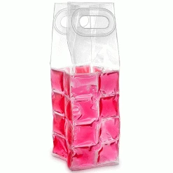 Epic Products Wine Bottle Accessories Wine Chill Gel Tote - Pink