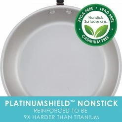 Rachael Ray Create Delicious 2 Piece Nonstick Skillet Set, Light Blue Shimmer