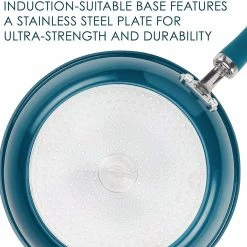 Rachael Ray Create Delicious 2 Piece Nonstick Skillet Set, Teal Shimmer