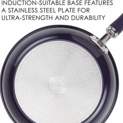 Rachael Ray Create Delicious Nonstick Cookware Pots And Pans Set, 13 Piece, Purple Shimmer