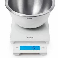 OXO Good Grips Glass Scale With Pull-Out Digital Display In White Cook With OXO