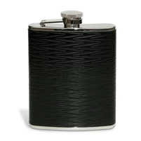 Epic Products Leather Zig-Zag Flask - 6 Oz.