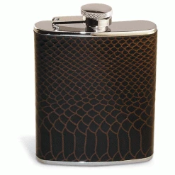 Epic Products Reptilian Leather Flask - 6 Oz. Flasks