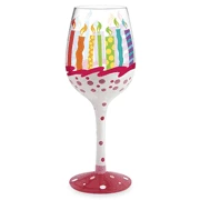 Epic Products Birthday Painted Wine Glass Other Glassware